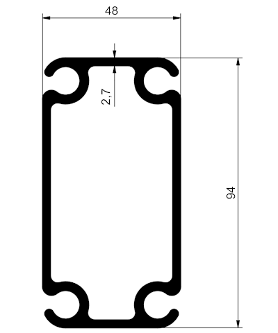 ASP3 P03783-1 nature 6700mm 4 spor - 6700 mm